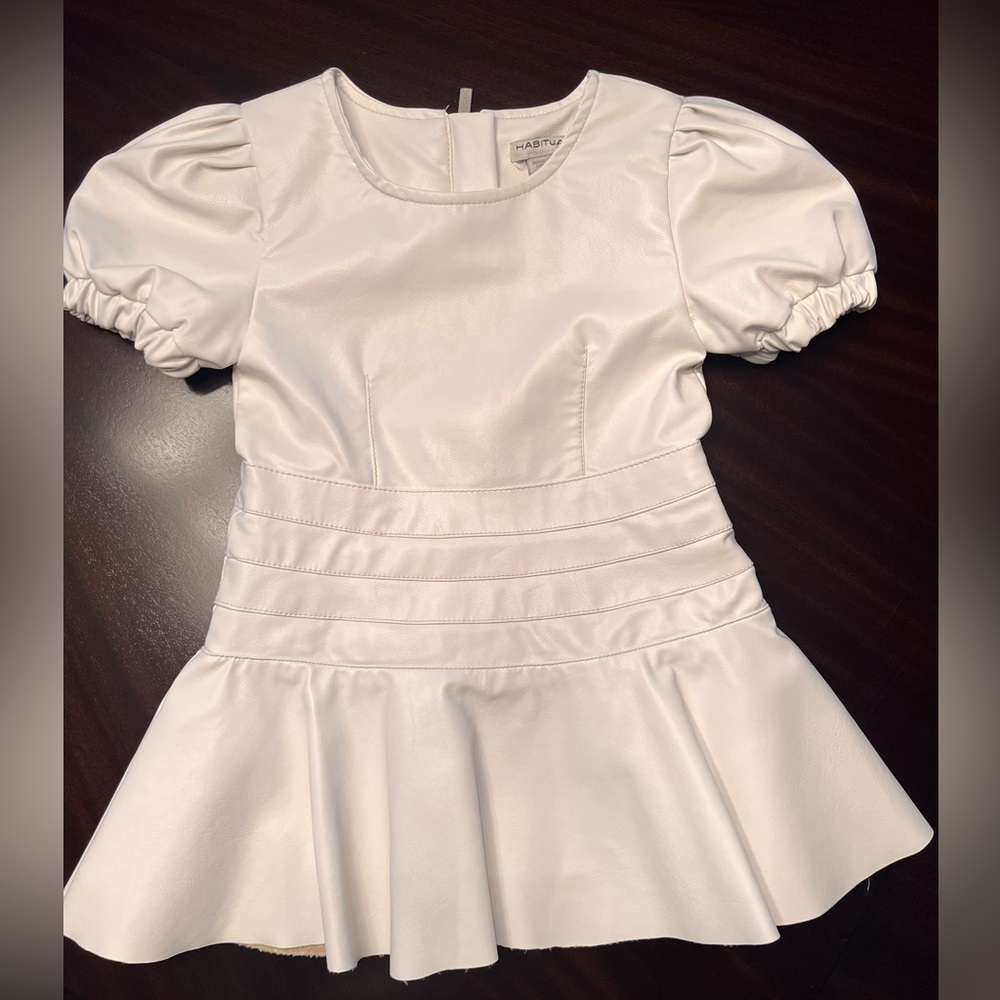 Habitual White faux leather dress